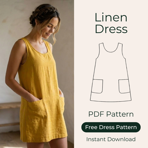 Wrap Dress Sewing Pattern, Beginner Friendly, Sleeveless A Line Dress, – Sew Chic