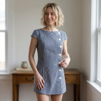 A-Line Dress Sewing Pattern, Jackie Button Front Blouse Pattern