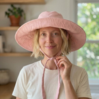Bucket Hat Sewing Pattern, Reversible Wide Brim Summer Hat