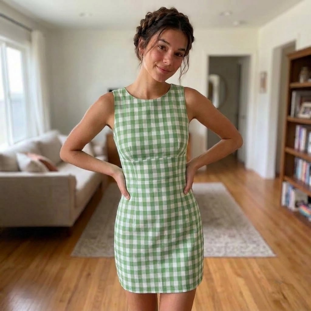 Women Dress Sewing Pattern, Beginner Mini Summer Dress
