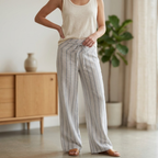 Wide Leg Pants Sewing Pattern, Low Waist Yoke Pants