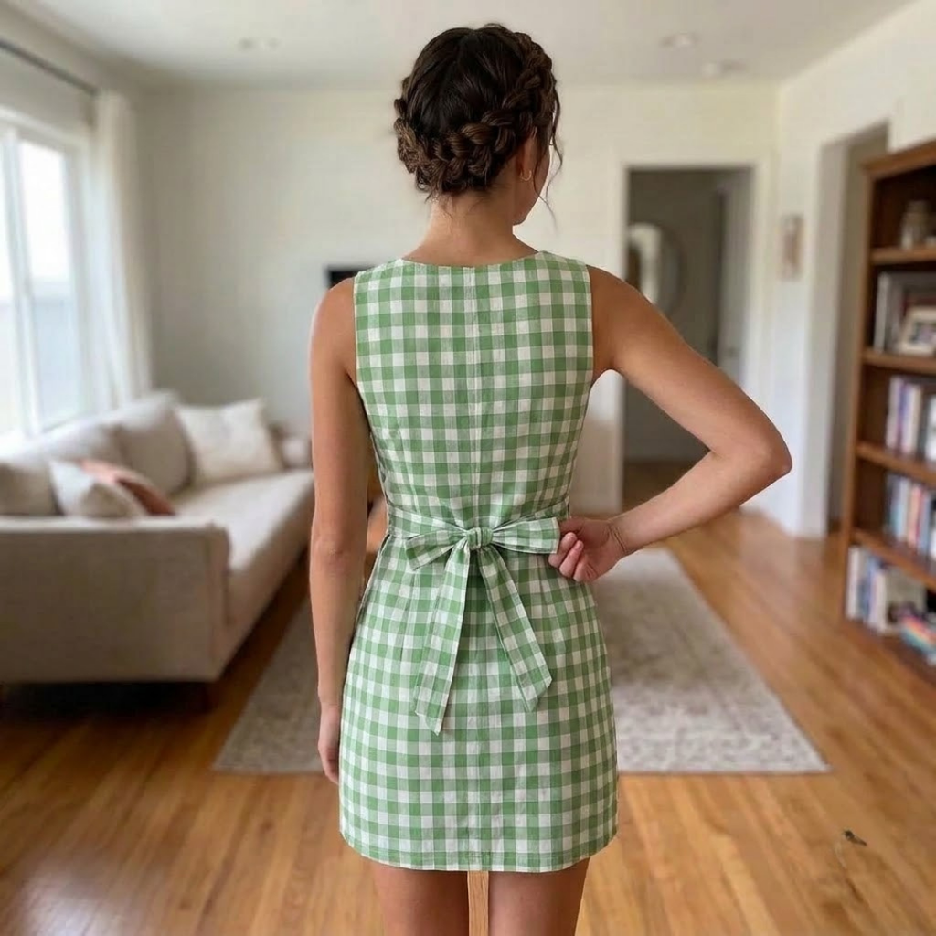 Women Dress Sewing Pattern, Beginner Mini Summer Dress